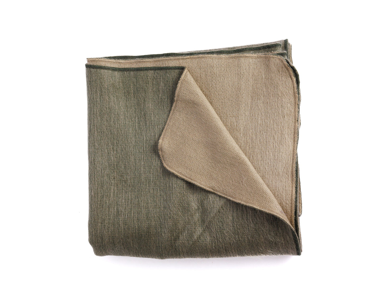 Reversible Alpaca Throw Blanket Handwoven From Ecuador