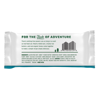 Kate's Real Food - Peanut Butter Hemp and Flax Energy Bar - Case of 12 - 2.2 OZ