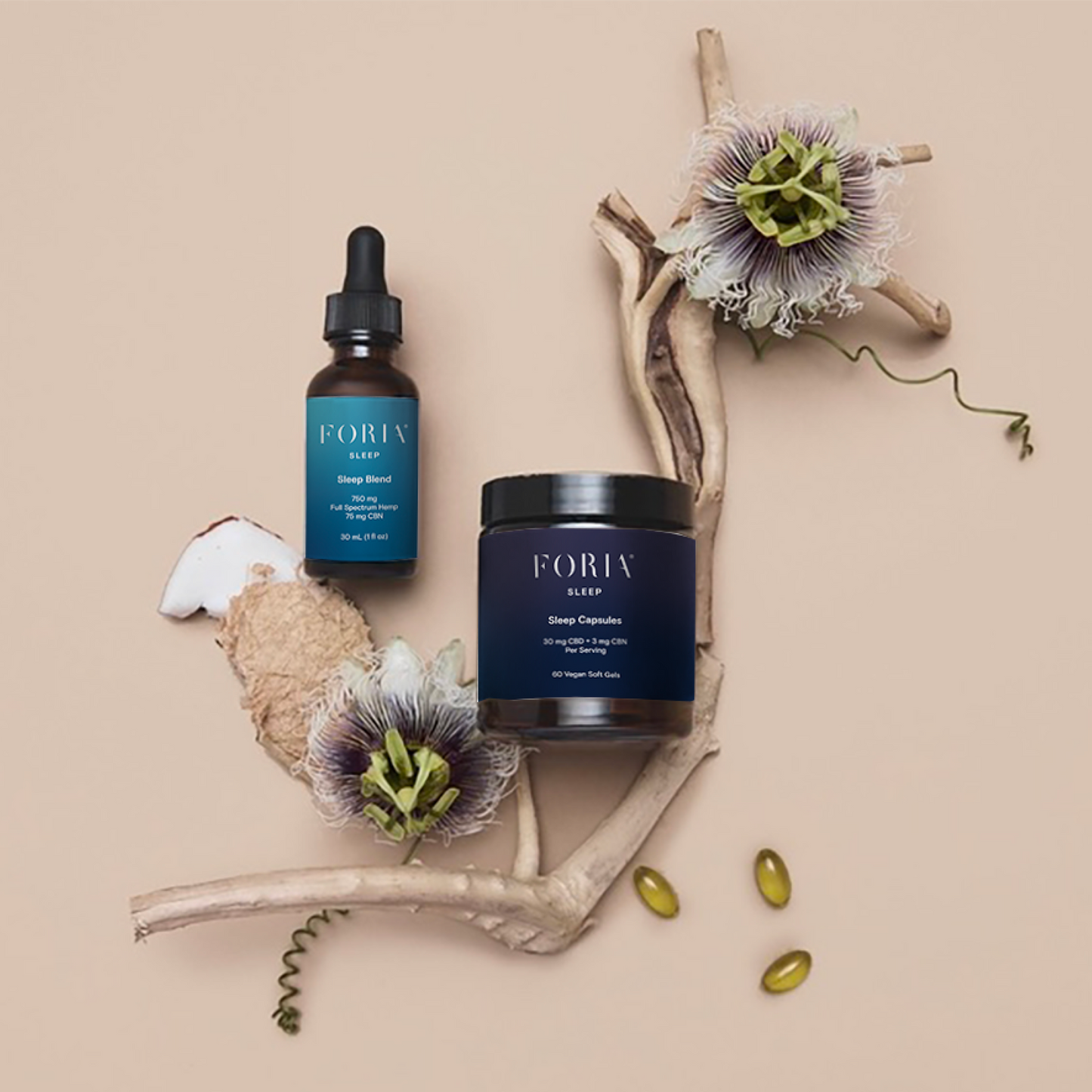 Foria's CBD/CBN Sleep Capsules