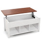 Coffee Table with Storage Compartment-White