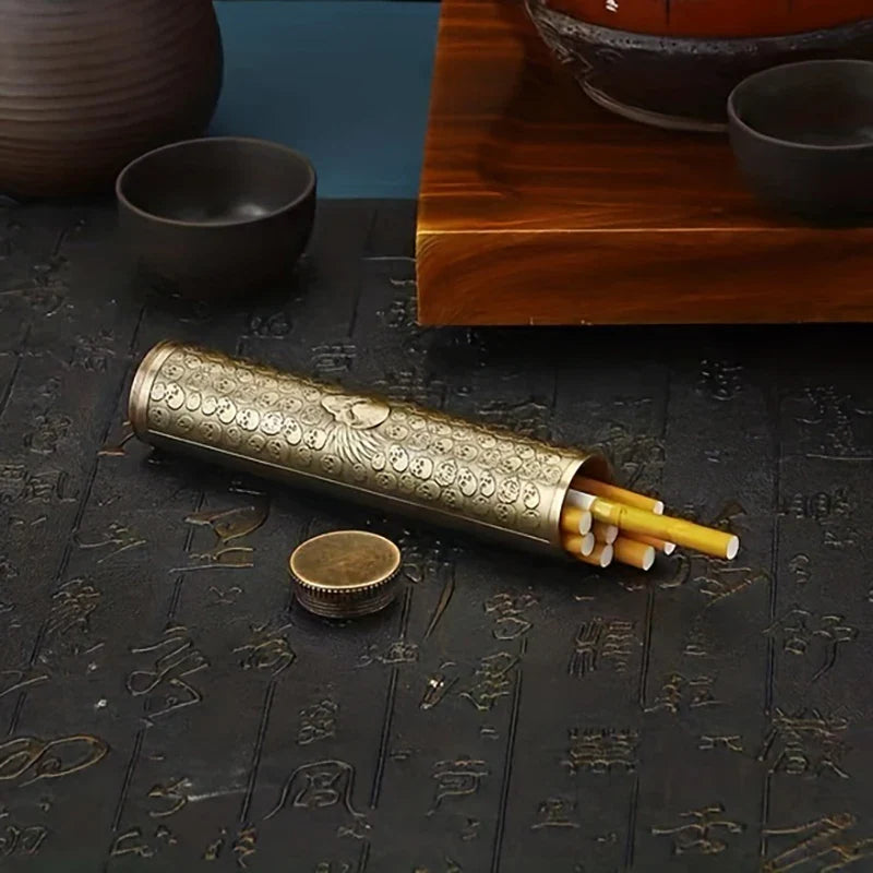 Retro Smoking Vial-Buddha-Dragon-Skull