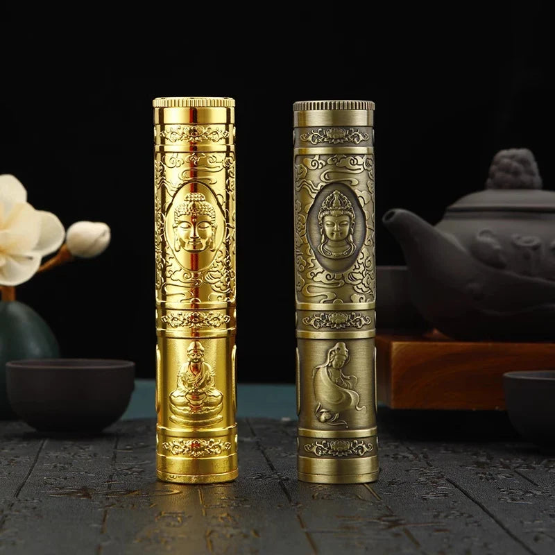 Retro Smoking Vial-Buddha-Dragon-Skull