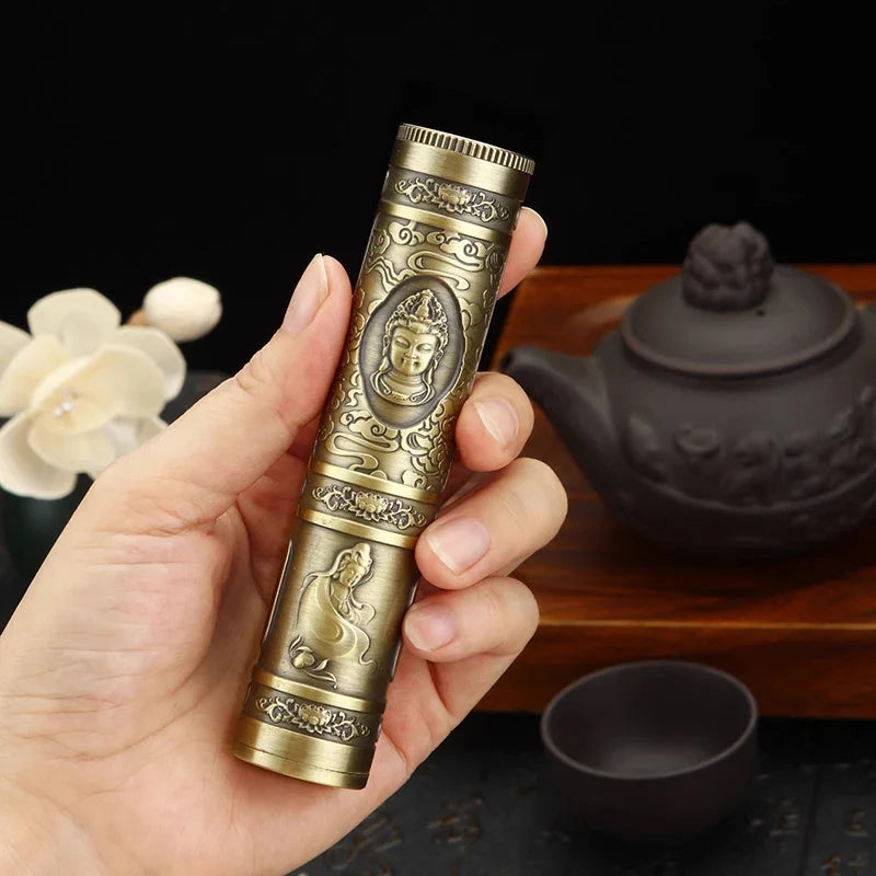 Retro Smoking Vial-Buddha-Dragon-Skull