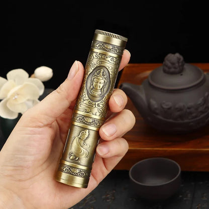 Retro Smoking Vial-Buddha-Dragon-Skull