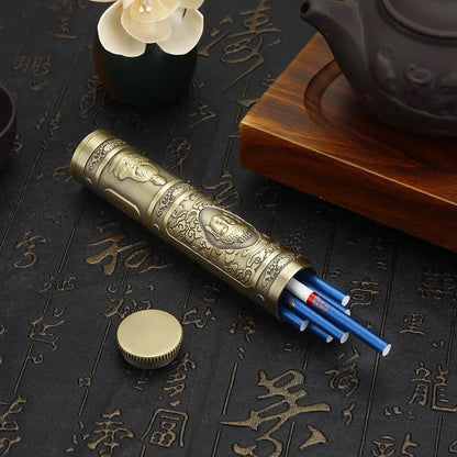 Retro Smoking Vial-Buddha-Dragon-Skull