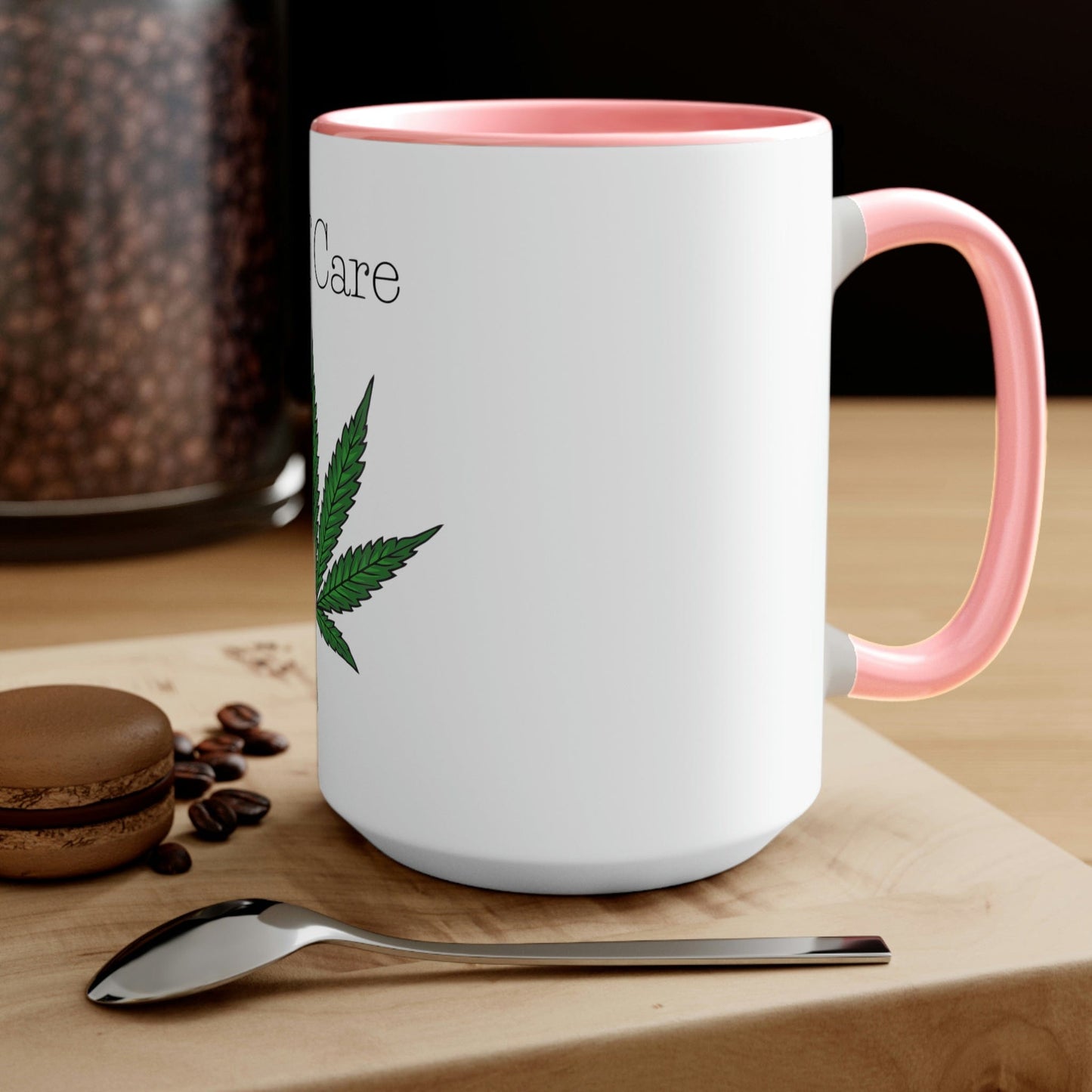 "Self Care" Pot Leaf Mug