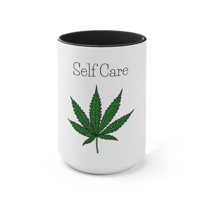 "Self Care" Pot Leaf Mug