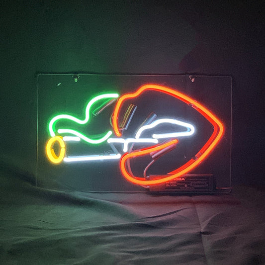 Sexy Smoking Red Lips Neon Sign