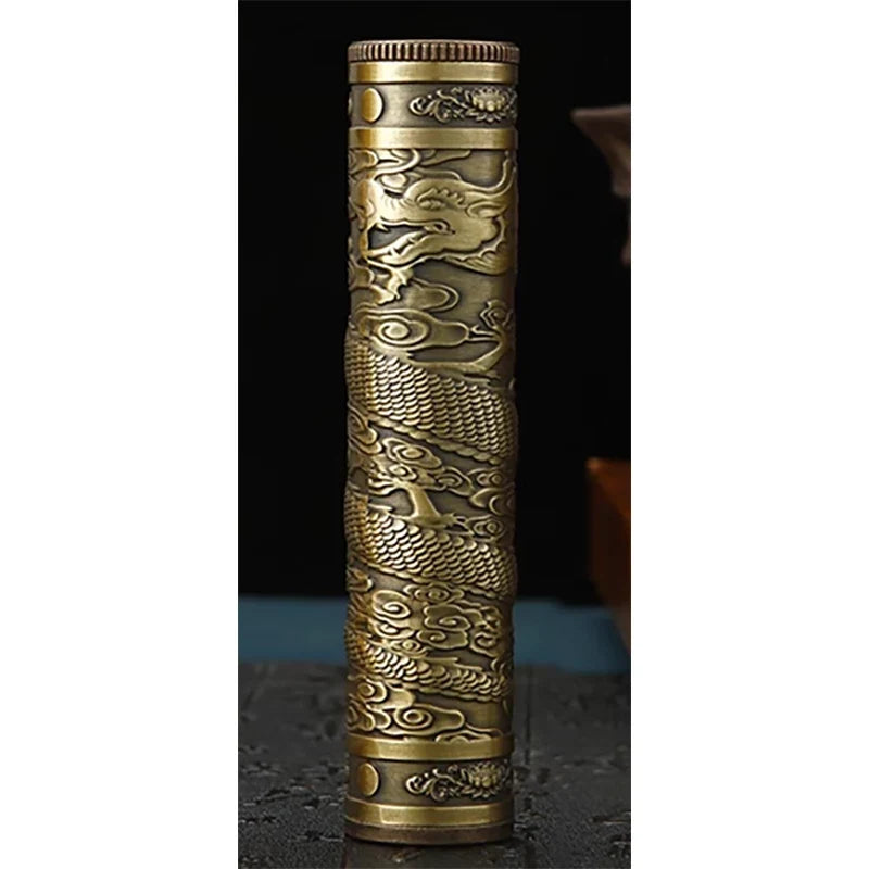 Retro Smoking Vial-Buddha-Dragon-Skull