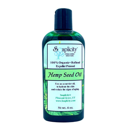Soaplicity Hemp Oil 4oz bottle