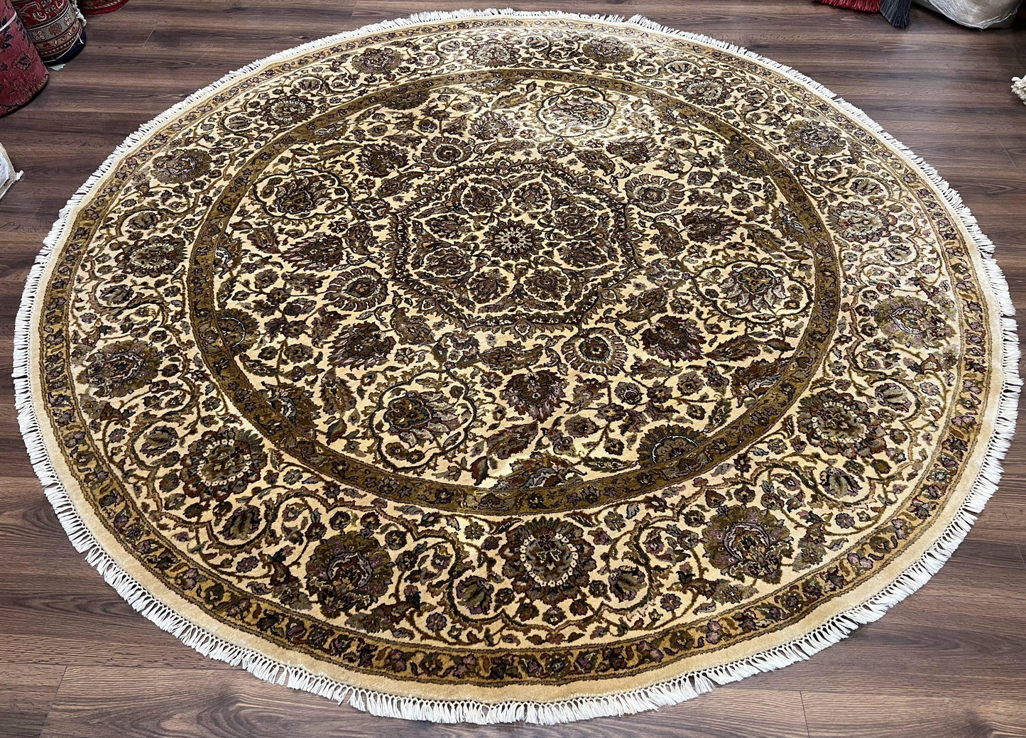 Round Indo Persian Rug 8x8 ft