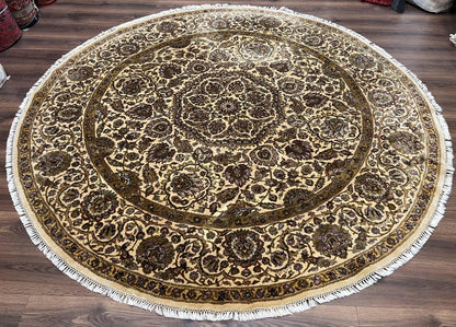 Round Indo Persian Rug 8x8 ft