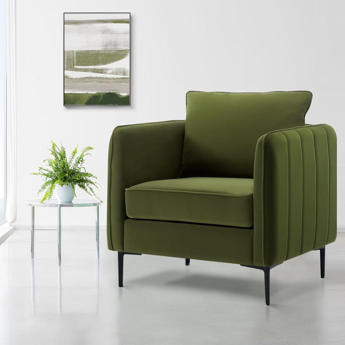 Accent Chair With Pillow For Living Room - Marijuana Mama