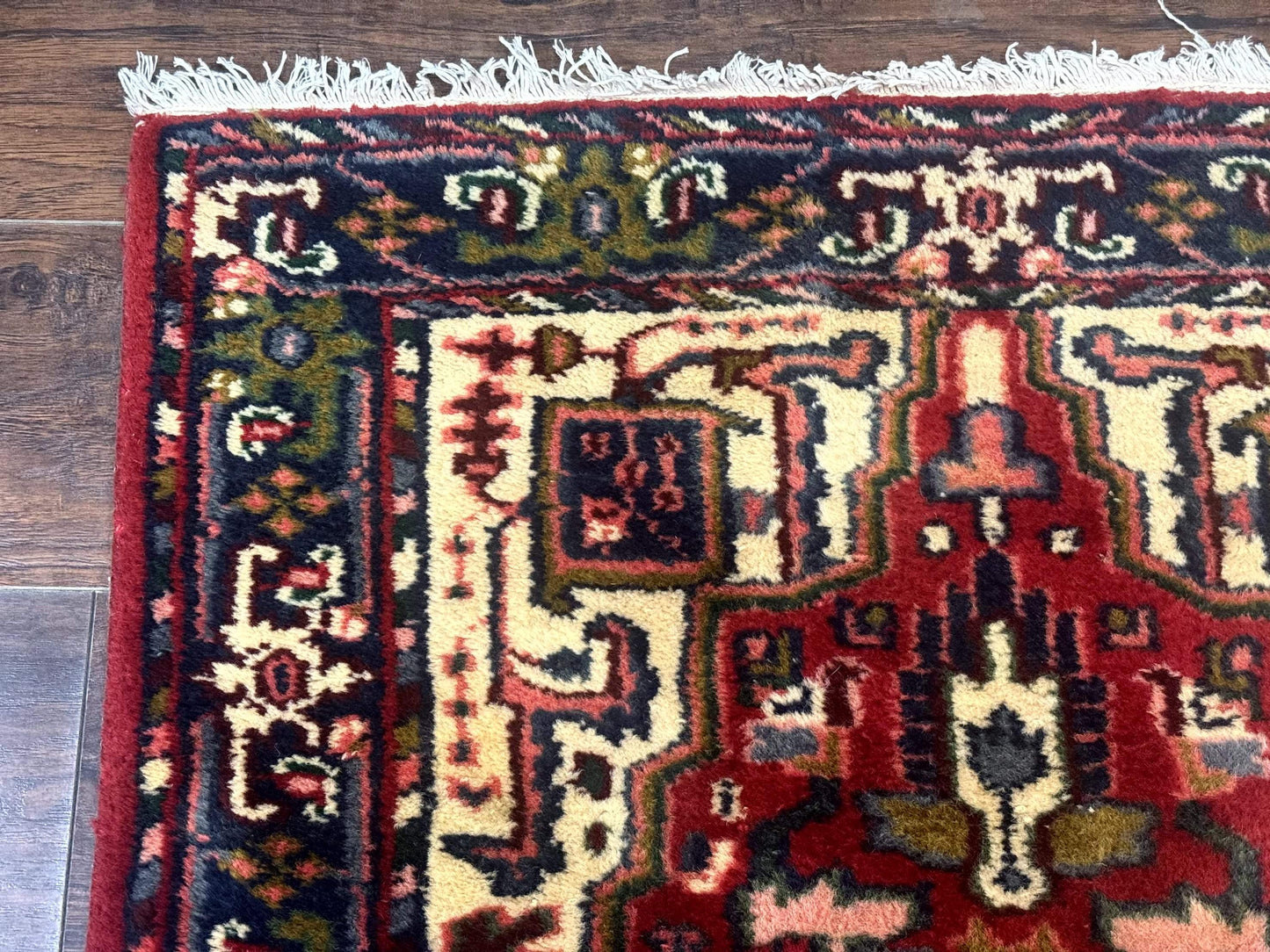 Vintage 1970s Indo Persian Heriz Runner Rug