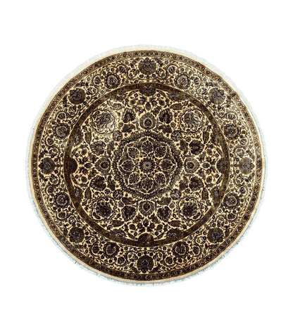 Round Indo Persian Rug 8x8 ft