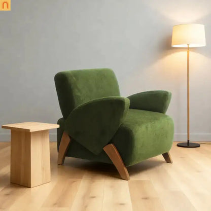 Green Velvet Accent Chair