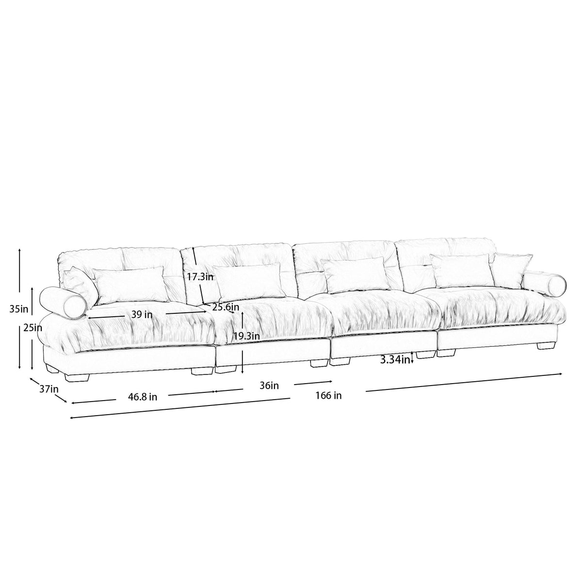Super Comfy Oversized Modular Sectional Sofa - Marijuana Mama