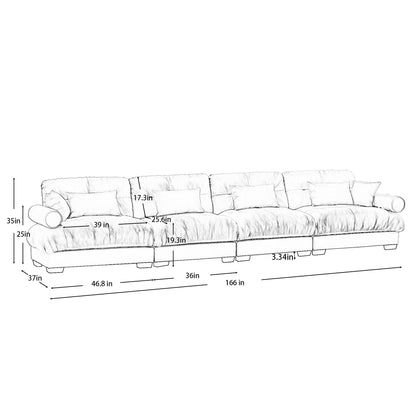 Super Comfy Oversized Modular Sectional Sofa - Marijuana Mama