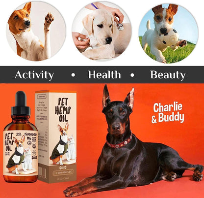 Hemp Oil for Dogs & Cats Hip & Joint & Skin Support