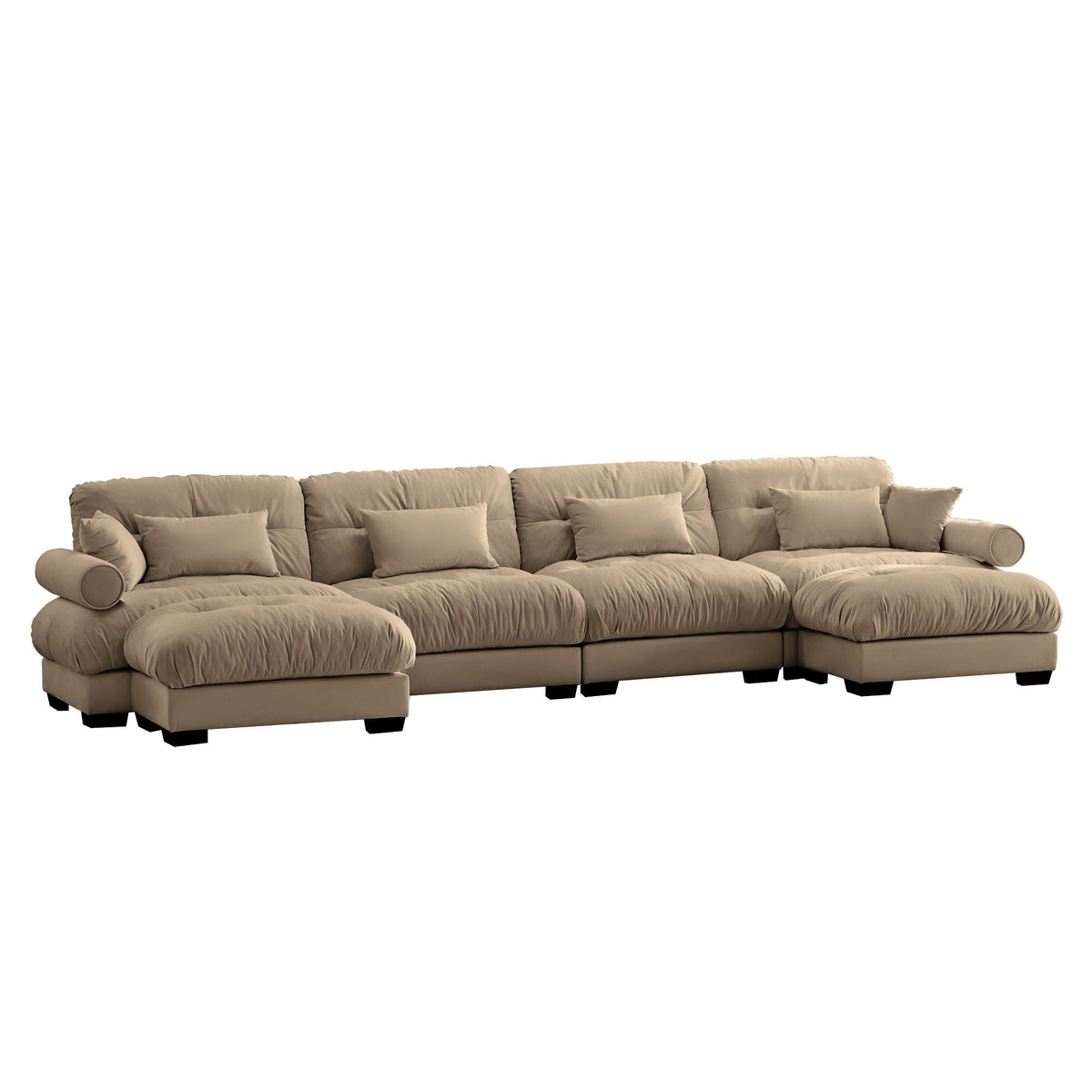 Modern Sectional Sofa With Ottoman - Marijuana Mama