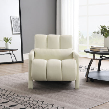 Modern Upholstered Accent Chair, Comfortable Fabric With A Pillow For Living Room - Marijuana Mama