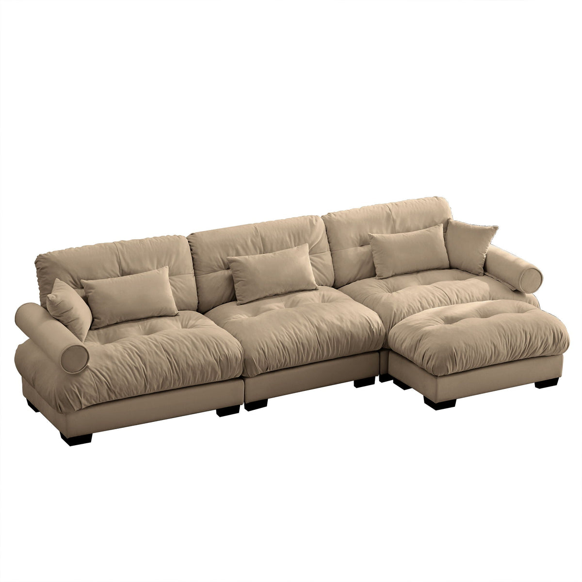 Modern Sectional Sofa With Ottoman - Marijuana Mama