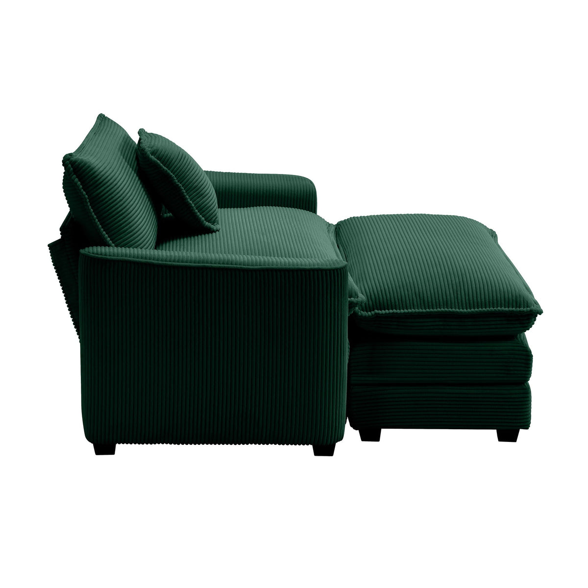 Classic Modern Comfortable Single Chair Deep Seat Sofa With Footstool - Marijuana Mama