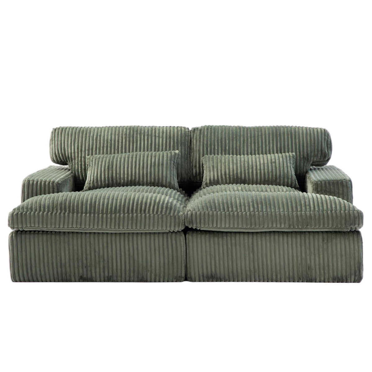 Double Chaise Lounge Chair, Oversized Upholstered Sleeper Cloud Couch - Marijuana Mama