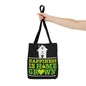 "Happiness is Homegrown" Black Tote Bag