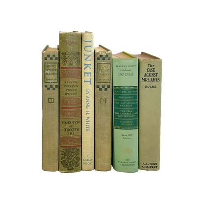 Vintage & Antique Books - Green