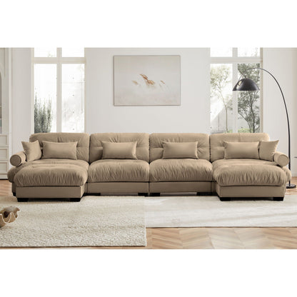 Modern Sectional Sofa With Ottoman - Marijuana Mama