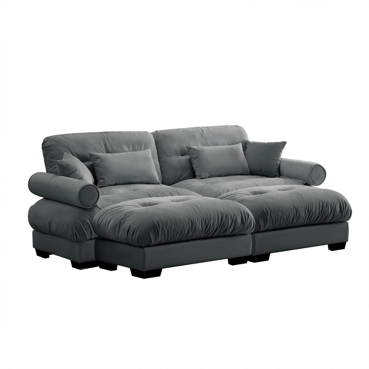 Super Comfort Oversized Modular Sectional Sofa With Movable Ottoman - Marijuana Mama