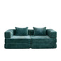 Convertible Floor Sofa Bed With Pillow Back Support Armrest - Marijuana Mama