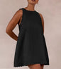 Cotton & Hemp Ruffled Women's Dress - Marijuana Mama