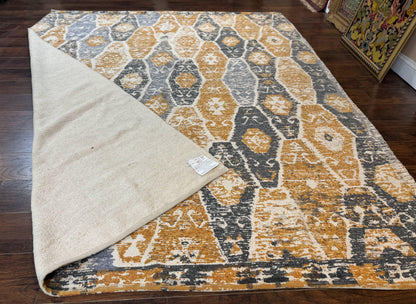 Handmade Contemporary Modern Indian Rug 8x10