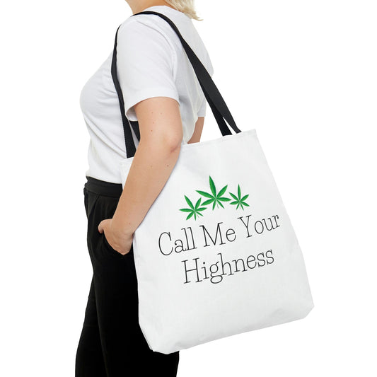 "Call Me Your Highness" Green Leaf Tote Bag