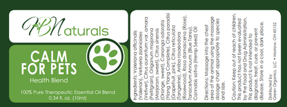 Calm For Pets Essential Oil Blend