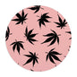 Marijuana Leaves Pink Mouse Pad