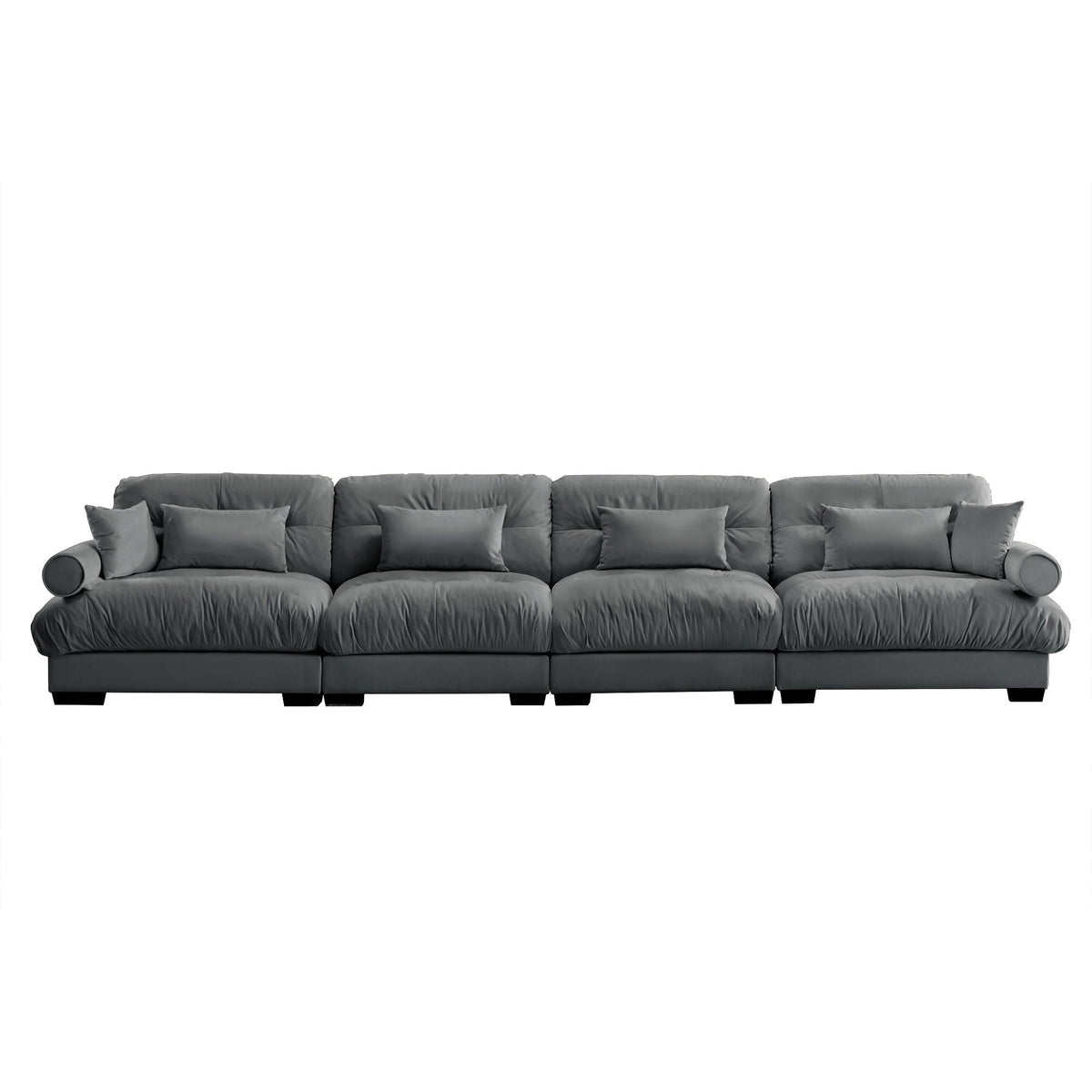 Super Comfort Oversized Modular Sectional Sofa, Deep Seat Convertible L Shaped Couch - Marijuana Mama