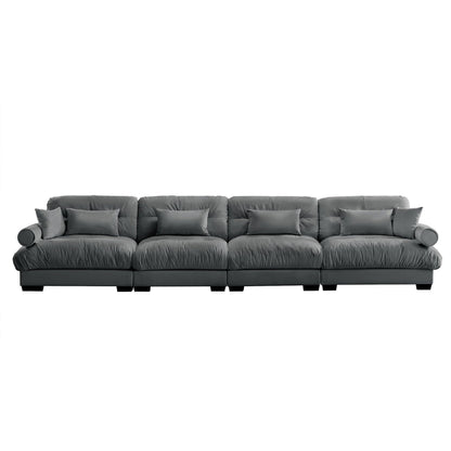 Super Comfort Oversized Modular Sectional Sofa, Deep Seat Convertible L Shaped Couch - Marijuana Mama