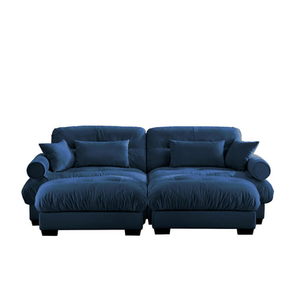 Super Comfort Oversized Modular Sectional Sofa With Movable Ottoman - Marijuana Mama