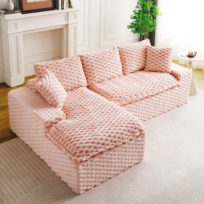 Modular Sofa, Convertible Twin Seat With Chaise Lounge - Marijuana Mama