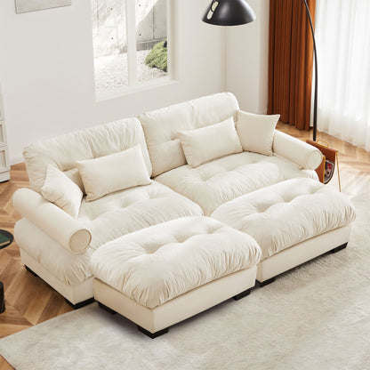 Super Comfort Oversized Modular Sectional Sofa With Movable Ottoman - Marijuana Mama