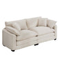 Modern 2 Seater With 4 Pillows, Upholstered Deep Seating Loveseat - Marijuana Mama