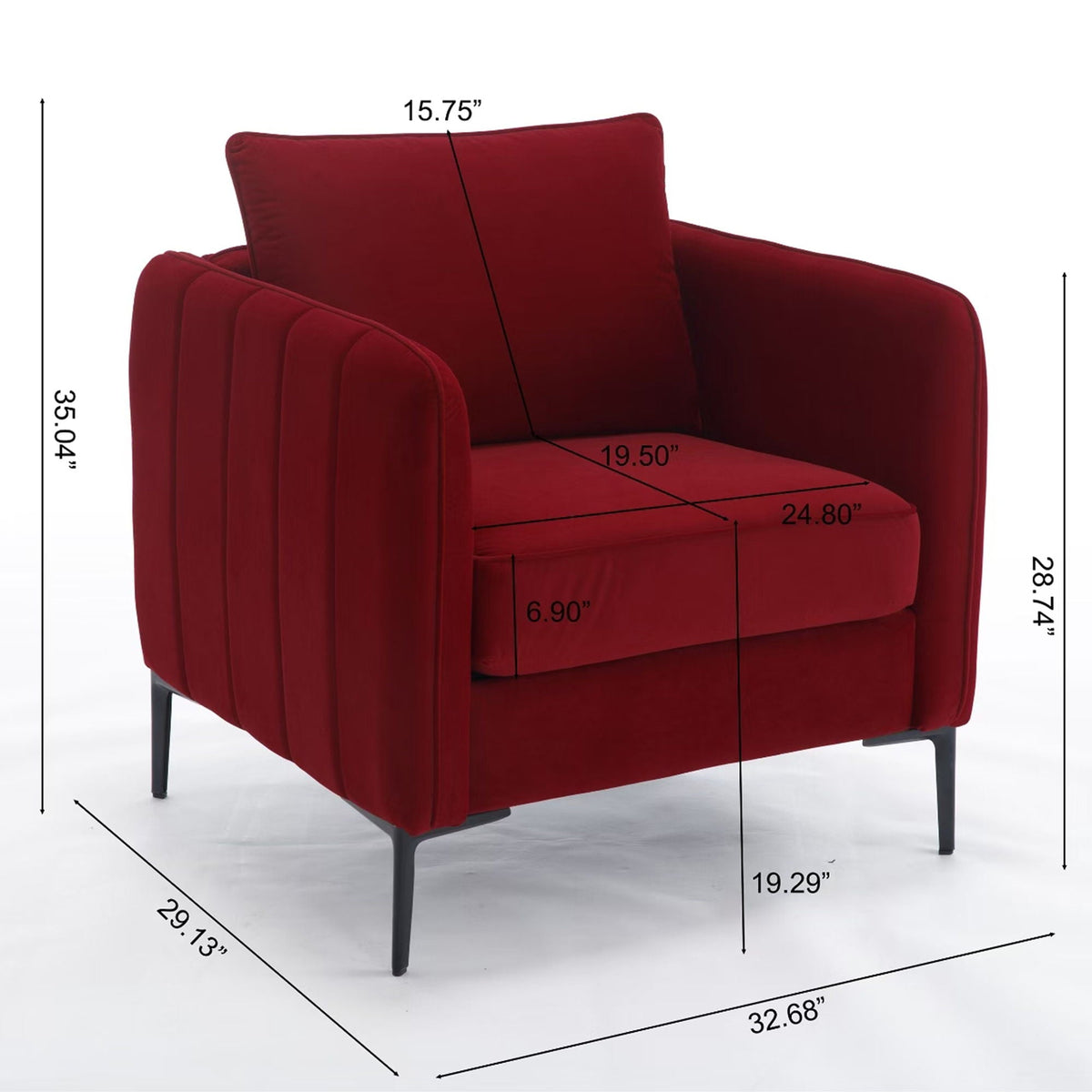 Accent Chair With Pillow For Living Room - Marijuana Mama