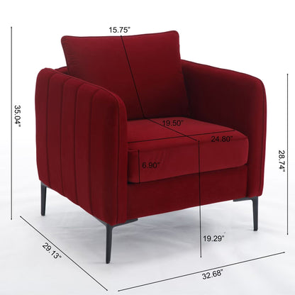 Accent Chair With Pillow For Living Room - Marijuana Mama