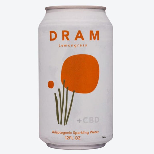 DRAM Apothecary - 'Lemongrass' Adaptogenic Sparkling Water +CBD (12oz)