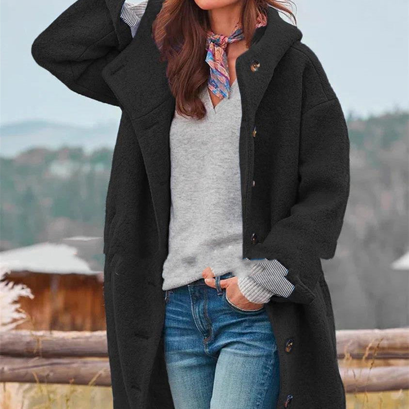 Women's Tweed Medium-length Trench Coat