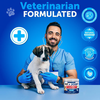 Hemp Hip & Joint Supplement for Dogs- 240 Count 2-Pack