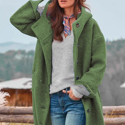 Women's Tweed Medium-length Trench Coat